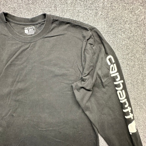 Carhartt Mens Loose Fit Long Sleeve Graphic T-Shirt Black K231 Large - Picture 6 of 16